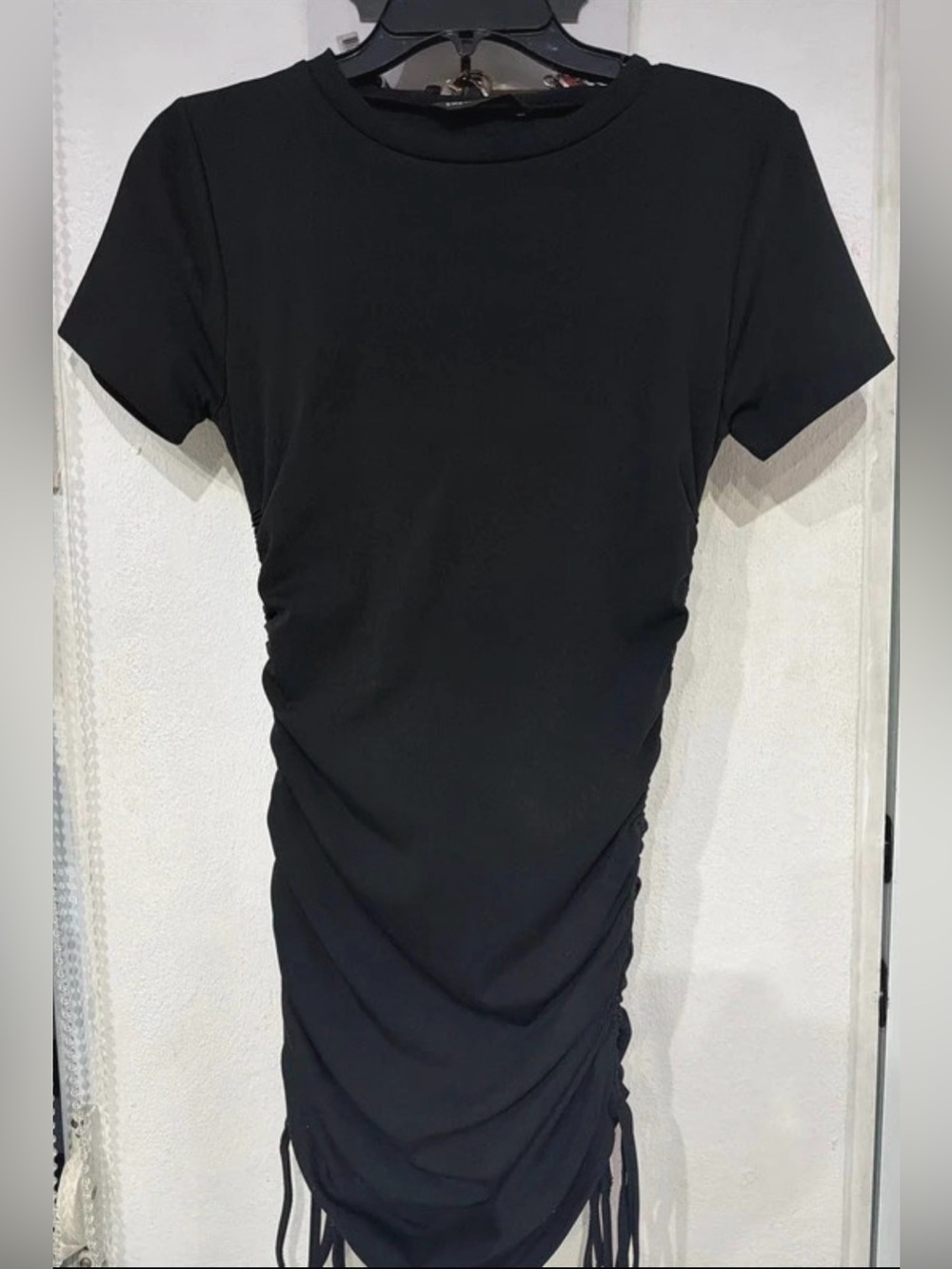 SHEIN Black Short-Sleeve Ruched Men’s Tee